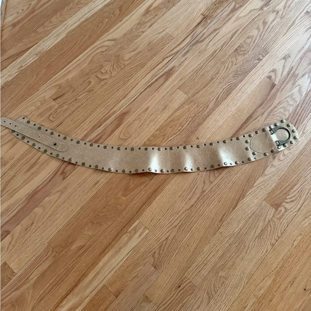 Sexy vintage bebe belt thick belt gold
